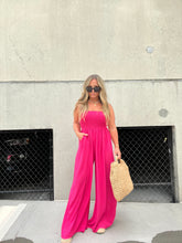 Load image into Gallery viewer, NOT GONNA HAPPEN FUCHSIA JUMPSUIT
