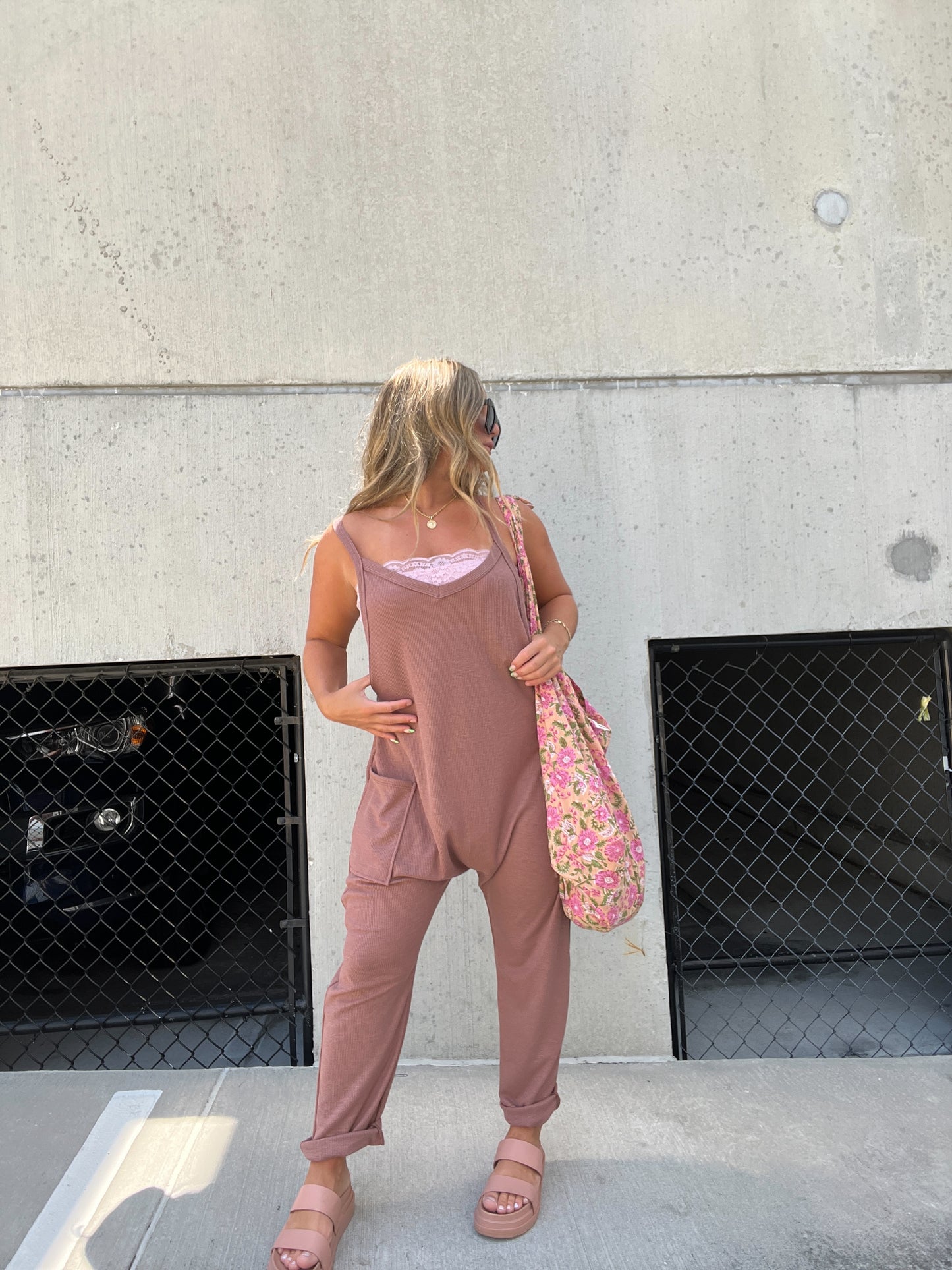 MOCHA RELAXED FIT JUMPSUIT