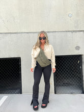 Load image into Gallery viewer, ARMY GREEN OVERSIZED CANVAS BELT BAG
