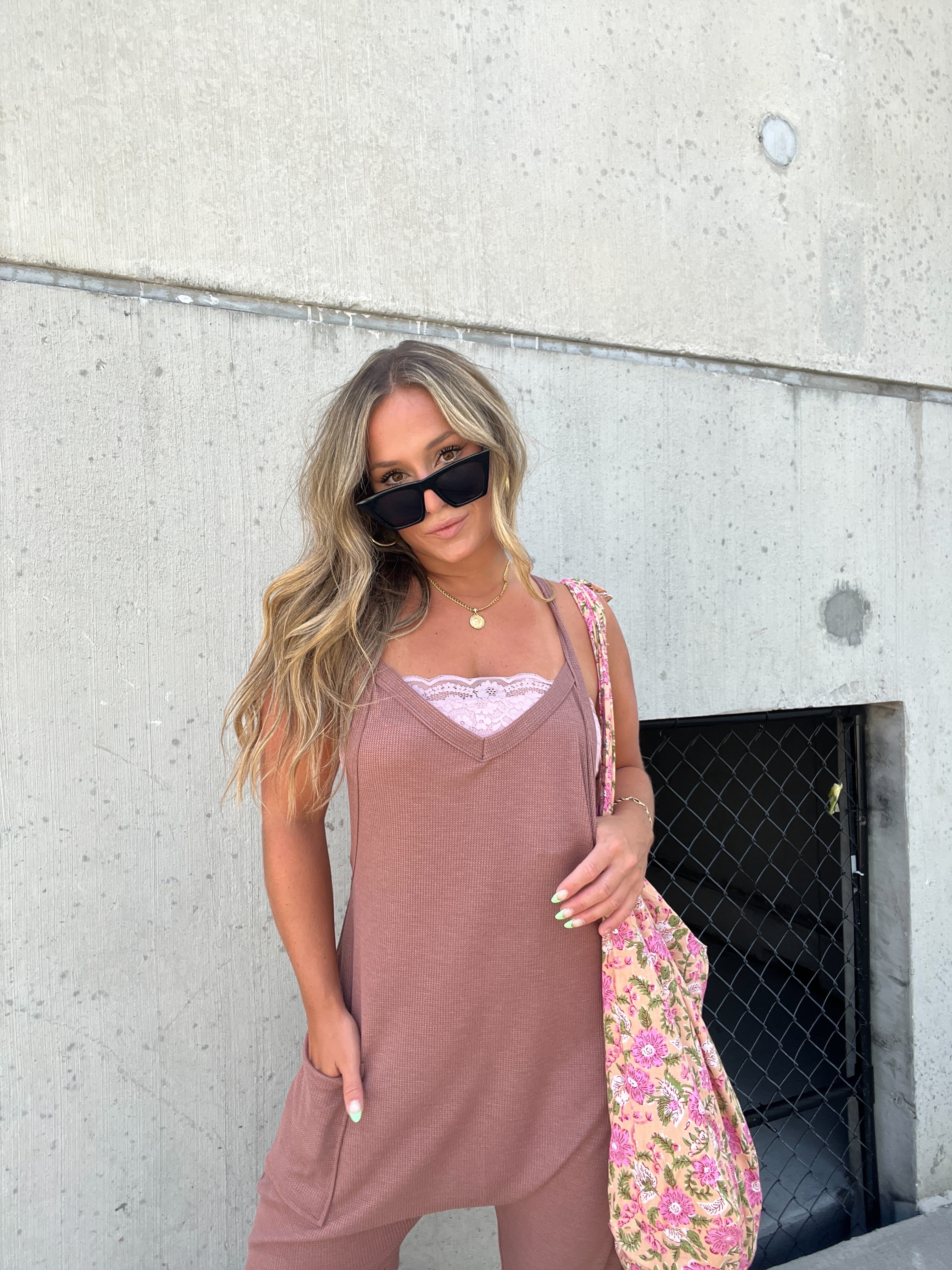 Block Party Lace Bandeau Light Pink