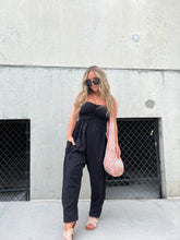Load image into Gallery viewer, LONG STORY SHORT JUMPSUIT BLACK
