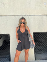 Load image into Gallery viewer, CHANGING THE GAME ROMPER CHARCOAL
