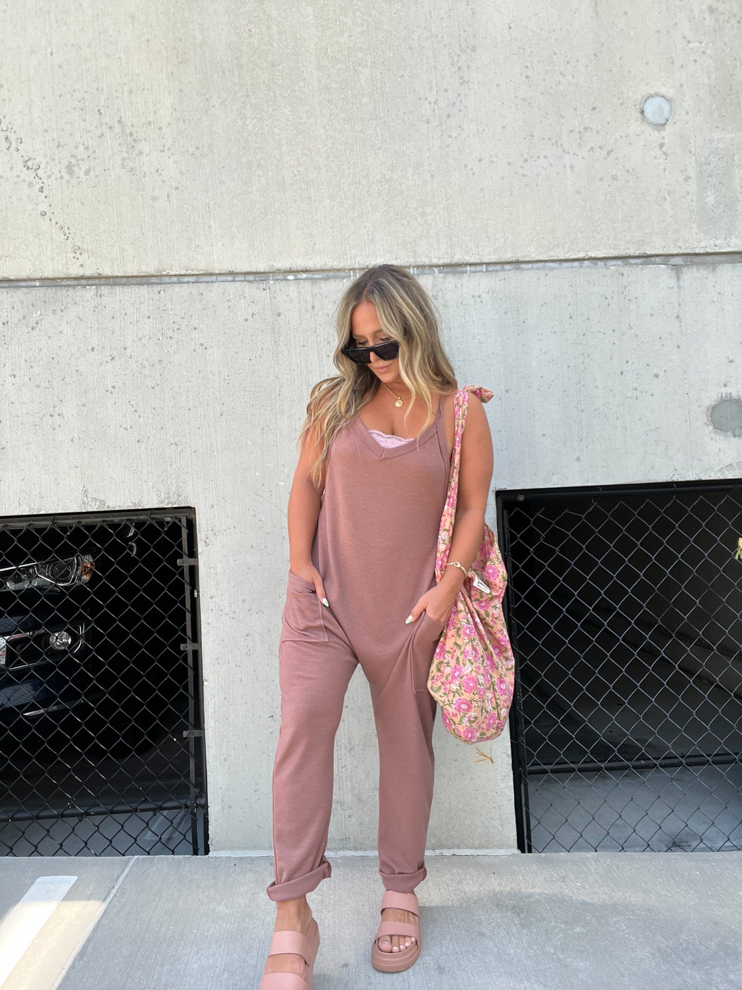 MOCHA RELAXED FIT JUMPSUIT