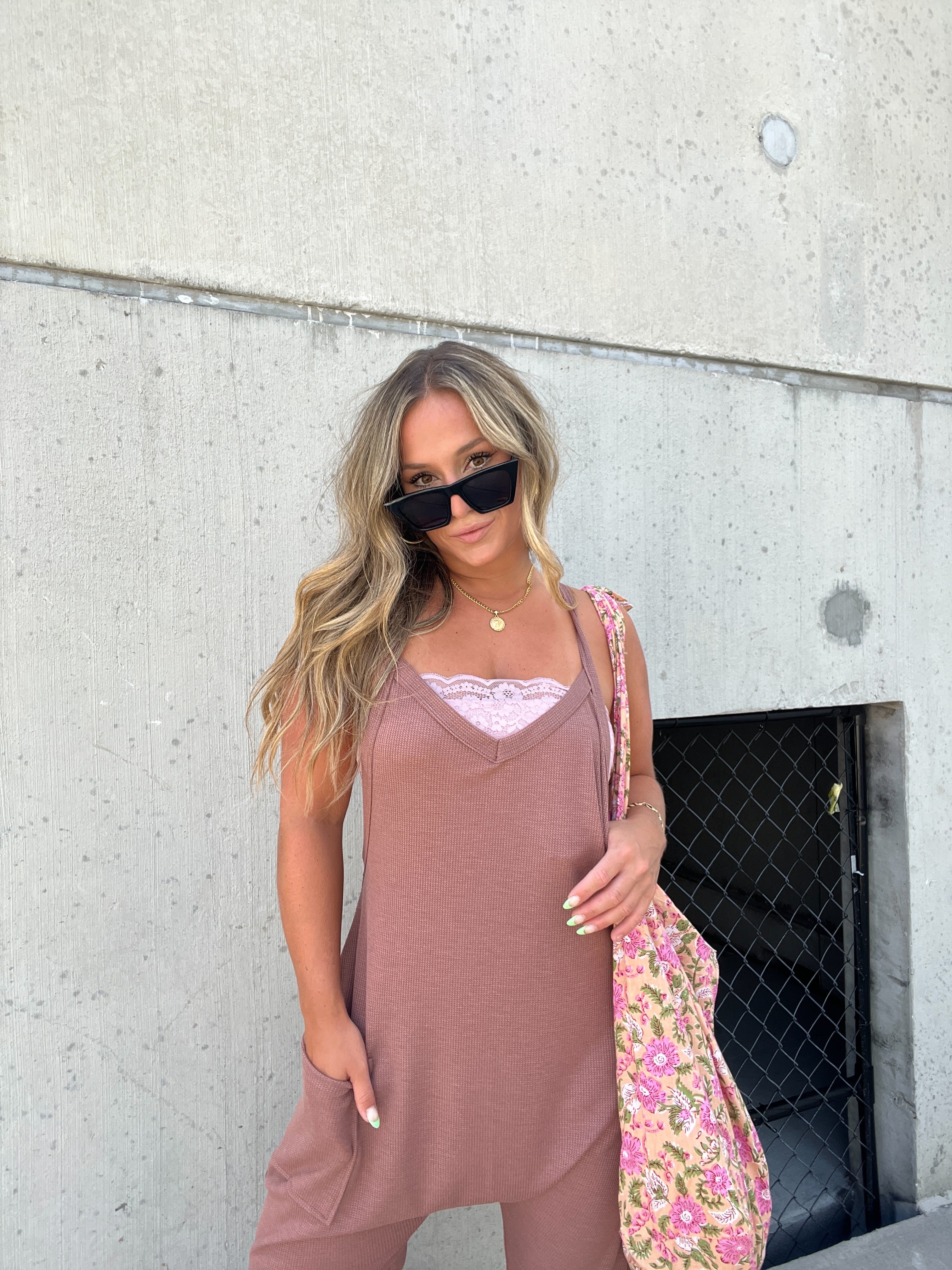 Block Party Lace Bandeau Light Pink