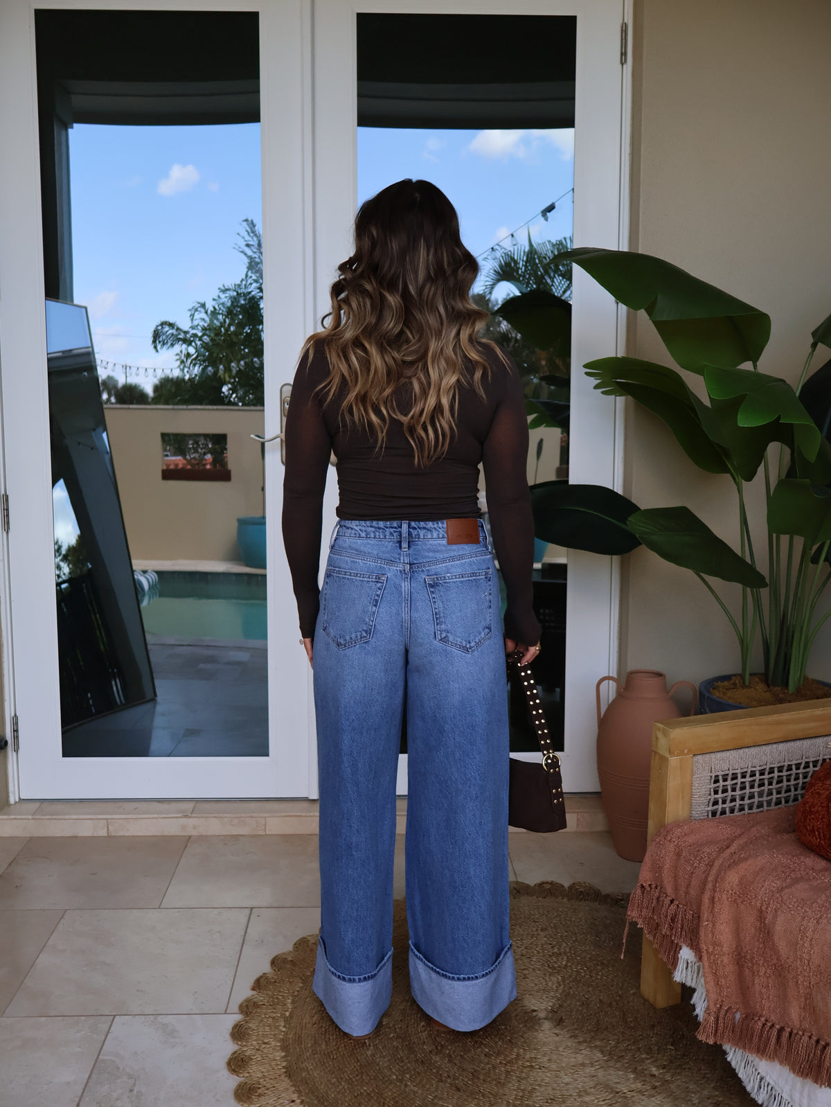 Sunday Harvest Cuffed Jeans Medium Denim