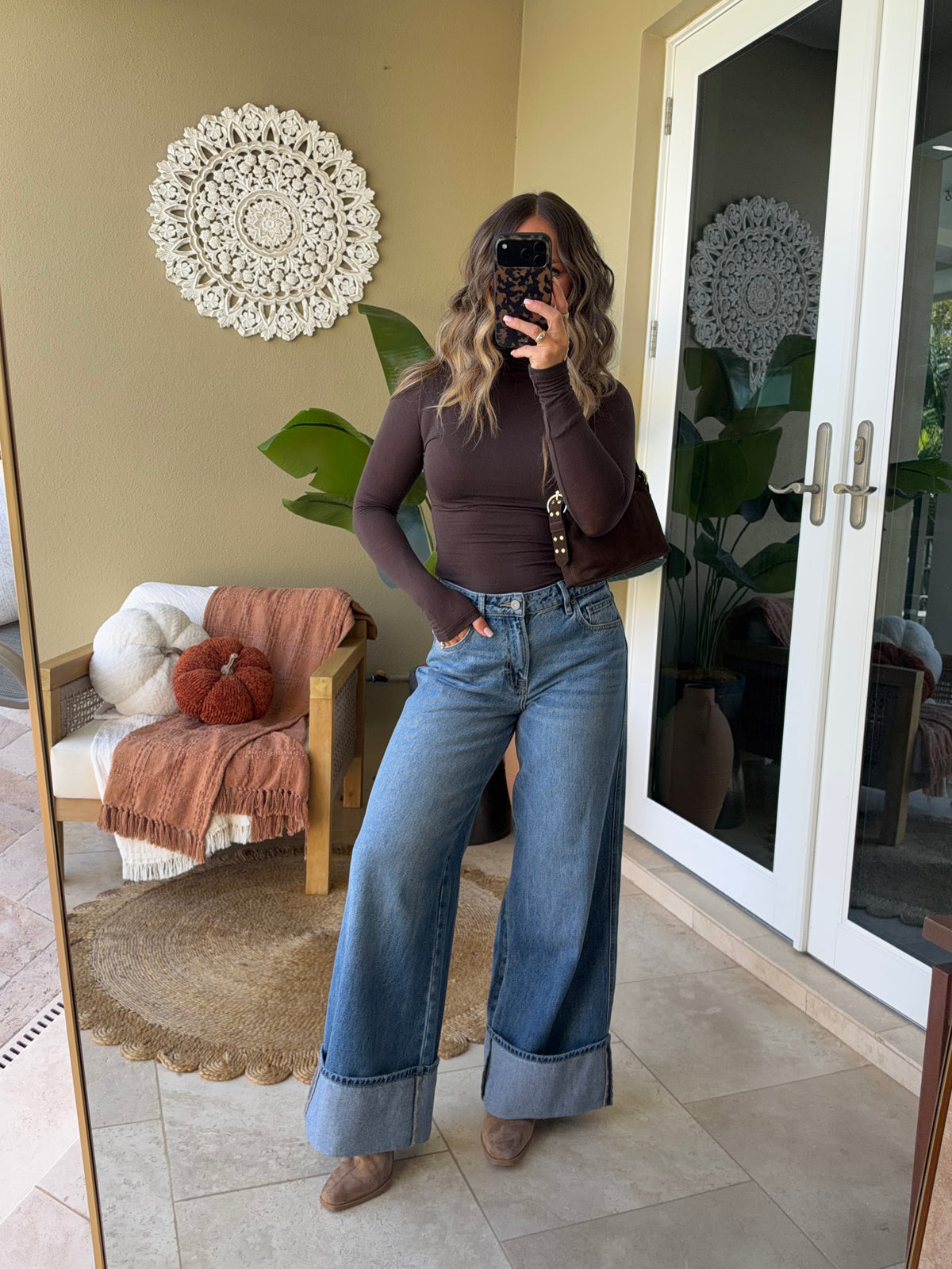 Sunday Harvest Cuffed Jeans Medium Denim
