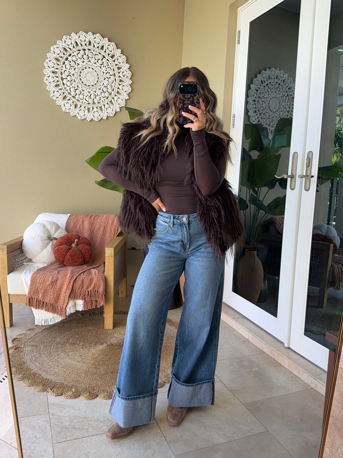 Sunday Harvest Cuffed Jeans Medium Denim