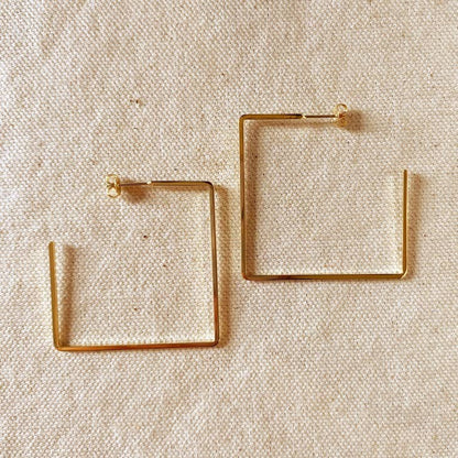 Wild Thoughts 18K Square Earrings