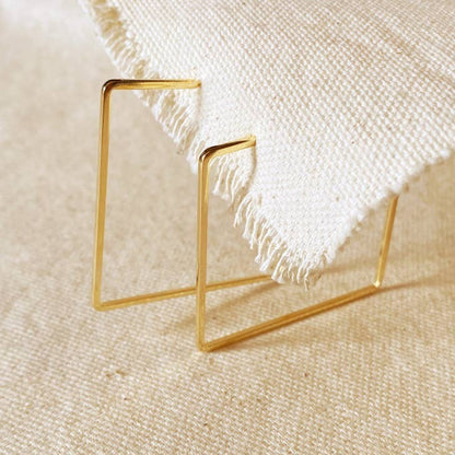 Wild Thoughts 18K Square Earrings