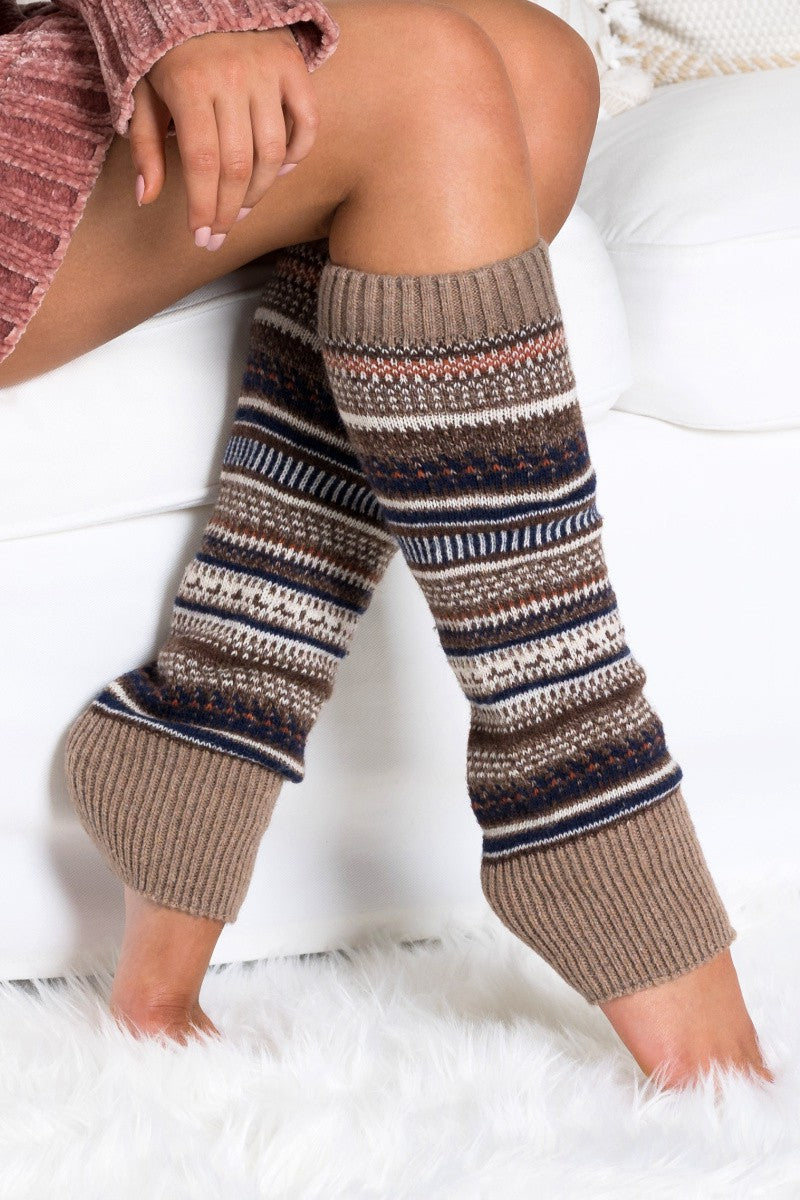 FAIR ISLE LEG WARMERS