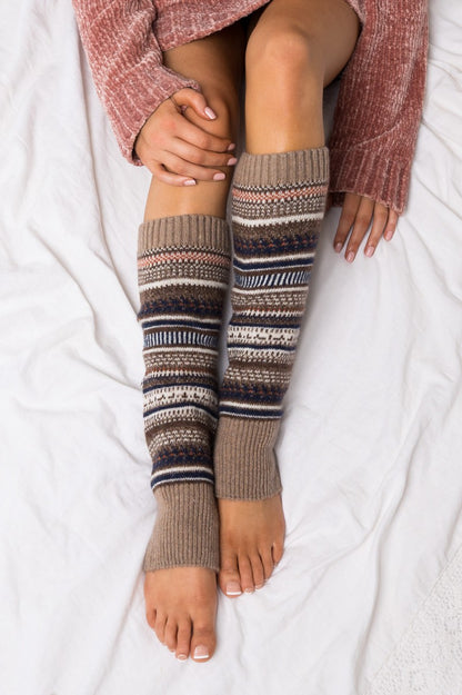 FAIR ISLE LEG WARMERS