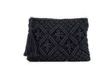 Load image into Gallery viewer, BLACK SUMMER NIGHTS CLUTCH
