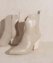 Load image into Gallery viewer, TAUPE ARIELLA COWBOY INSPIRED BOOTIES

