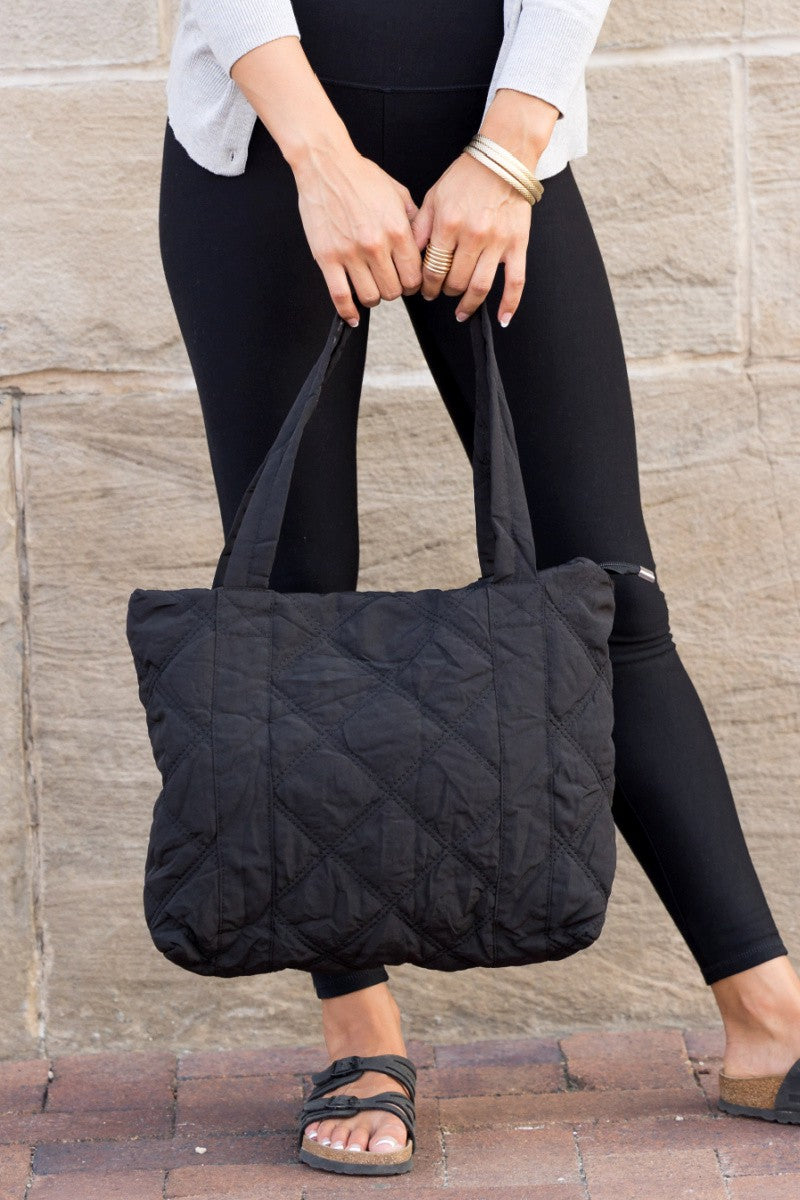 QUILTED CUTIE TOTE BAG