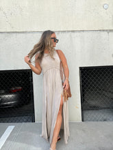 Load image into Gallery viewer, ROMANTIC PLANS MAXI DRESS TAUPE
