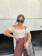Load image into Gallery viewer, MISTY GREY OFF THE SHOULDER BASIC TOP
