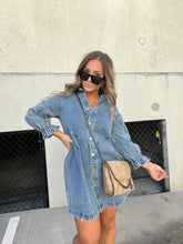 Load image into Gallery viewer, Blue Downtown Denim Dress
