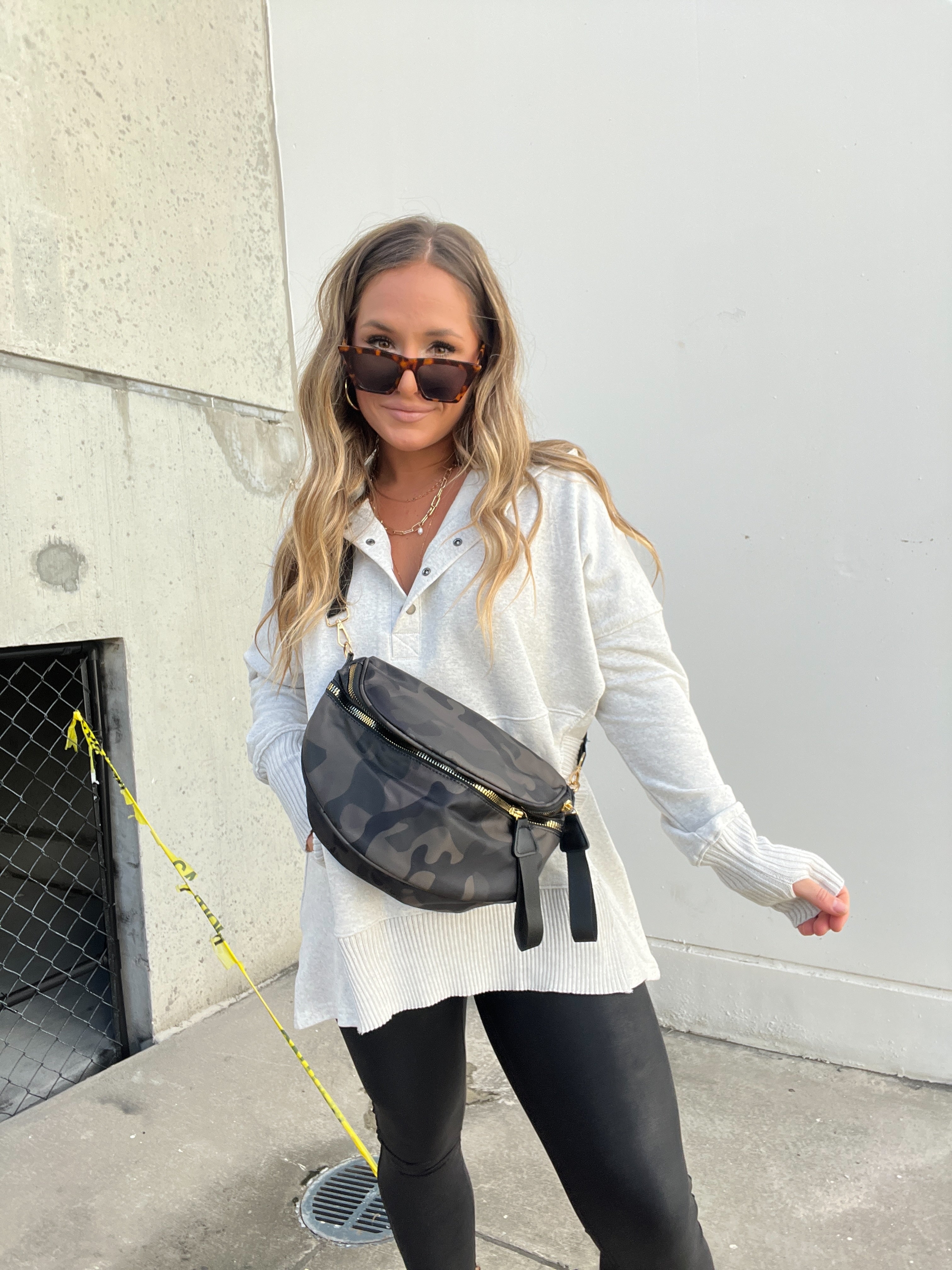 Oversized Camo Belt Bag