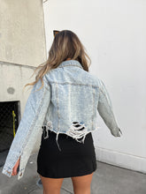 Load image into Gallery viewer, DISTRESSED DENIM JACKET
