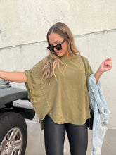 Load image into Gallery viewer, PRICE TO PAY HI-LO TEE OLIVE
