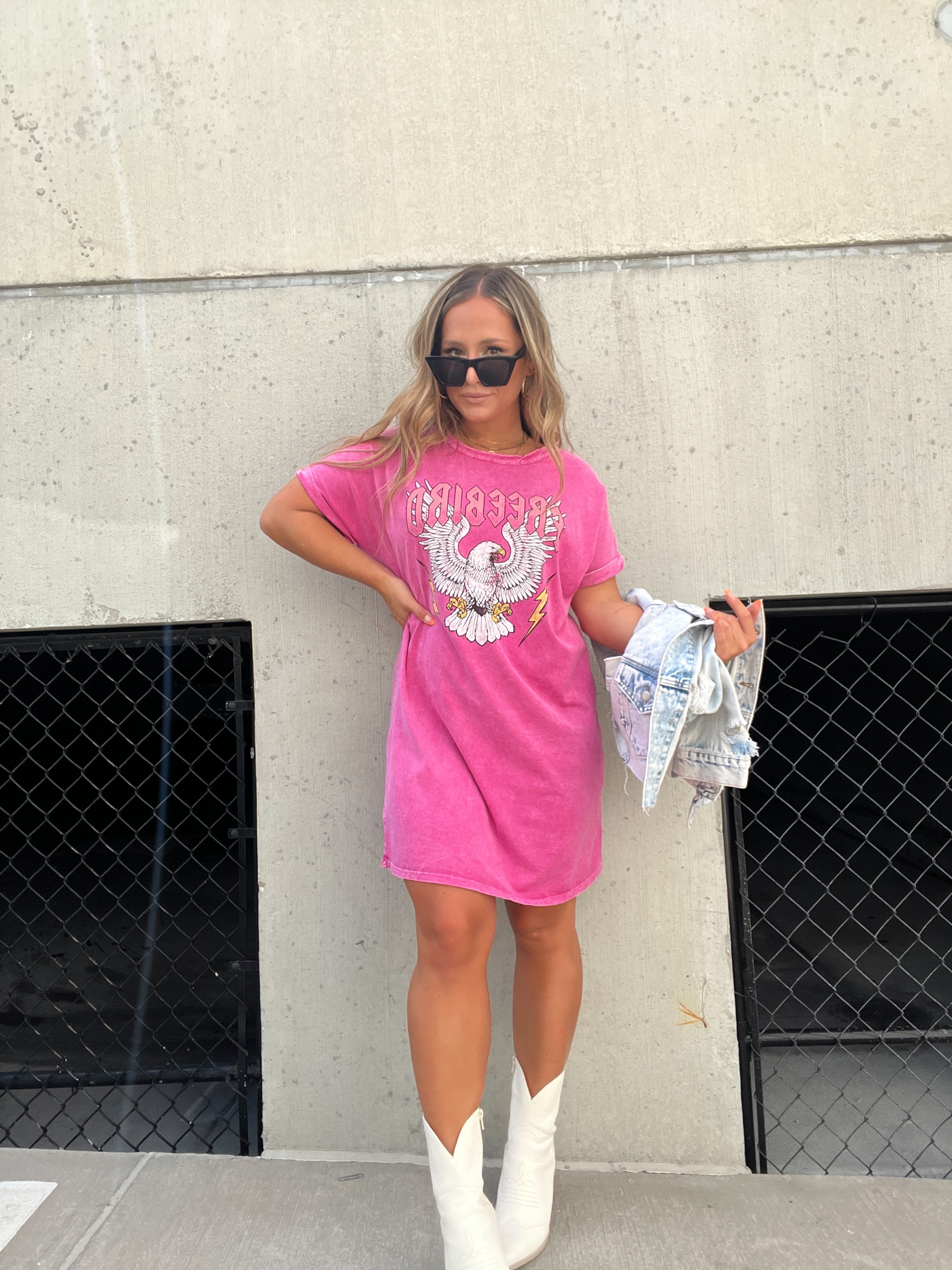 Mineral Magenta Free Bird Dress