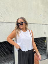 Load image into Gallery viewer, GIRLY POP CROP TOP WHITE
