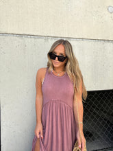 Load image into Gallery viewer, ROMANTIC PLANS MAXI DRESS PLUM
