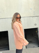 Load image into Gallery viewer, DOWN THE STREET SHACKET PEACH
