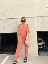 Load image into Gallery viewer, RUST RELAXED FIT JUMPSUIT
