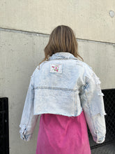 Load image into Gallery viewer, Floral Fields Denim Jacket
