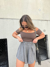 Load image into Gallery viewer, FUDGE OFF THE SHOULDER BASIC TOP
