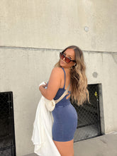 Load image into Gallery viewer, LEVEL UP HOT SHOT ROMPER LT NAVY
