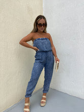 Load image into Gallery viewer, IN THE MOMENT DENIM JUMPSUIT
