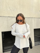 Load image into Gallery viewer, PEEKABOO COLD SHOULDER SWEATSHIRT
