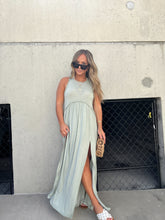 Load image into Gallery viewer, ROMANTIC PLANS MAXI DRESS SEAFOAM
