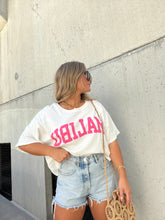 Load image into Gallery viewer, Pink Malibu Oversized Tee
