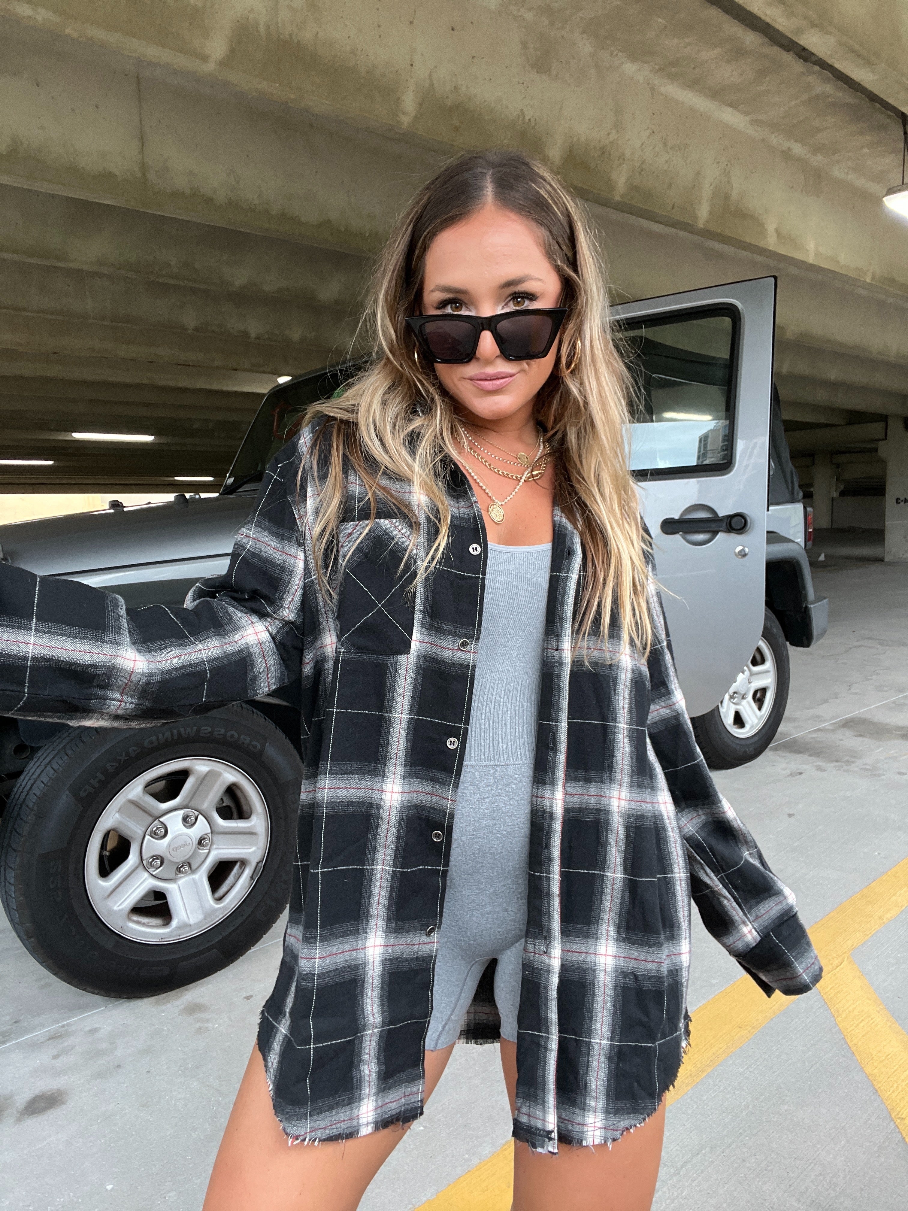 Wait For You Flannel Black