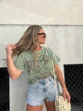 Load image into Gallery viewer, BORN TO BE WILD AND FREE TEE OLIVE
