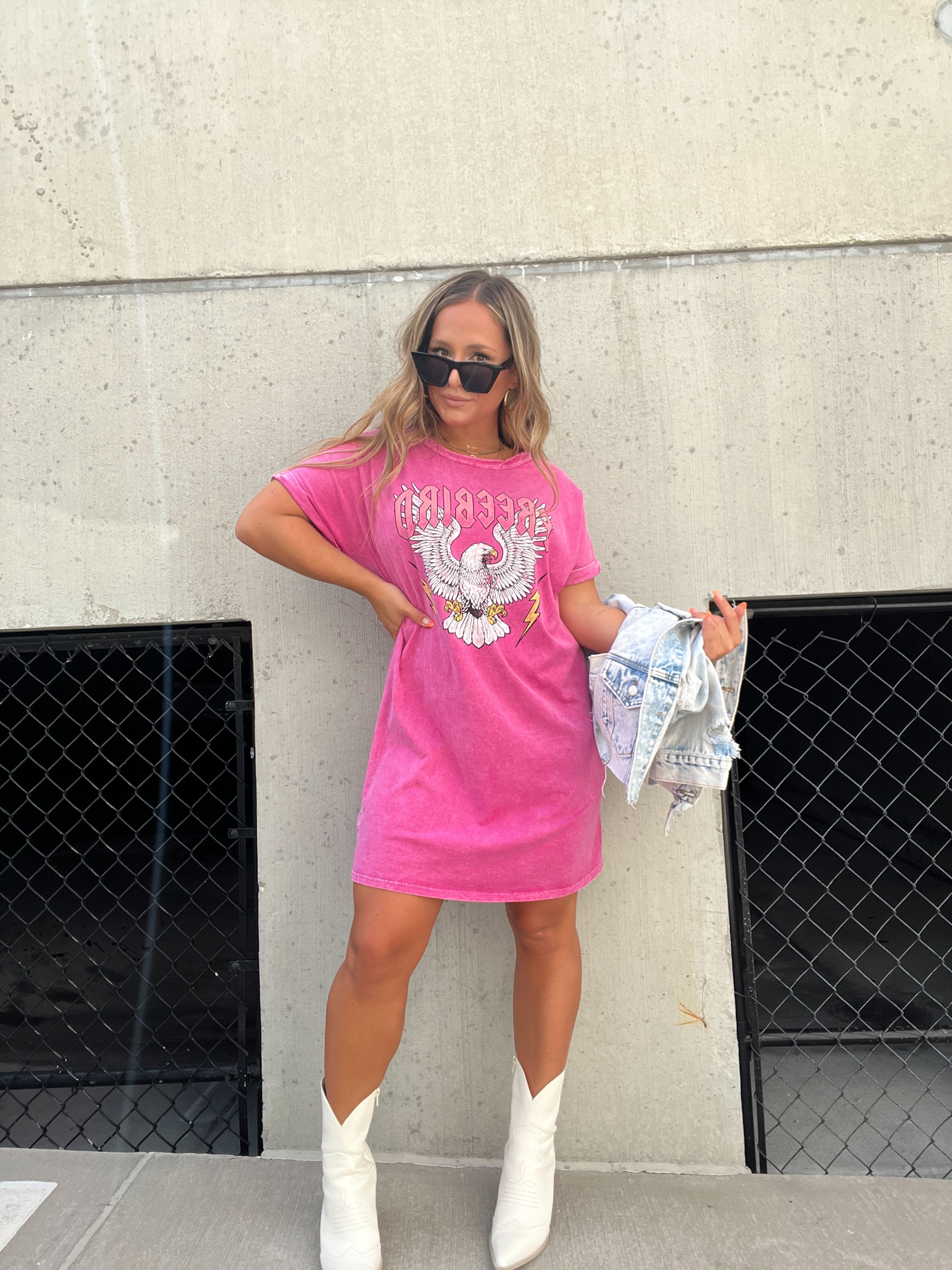 Mineral Magenta Free Bird Dress