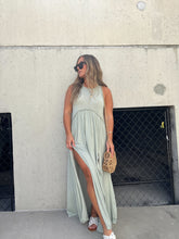 Load image into Gallery viewer, ROMANTIC PLANS MAXI DRESS SEAFOAM
