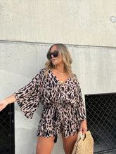 Load image into Gallery viewer, KNOW ABOUT ME LEOPARD ROMPER

