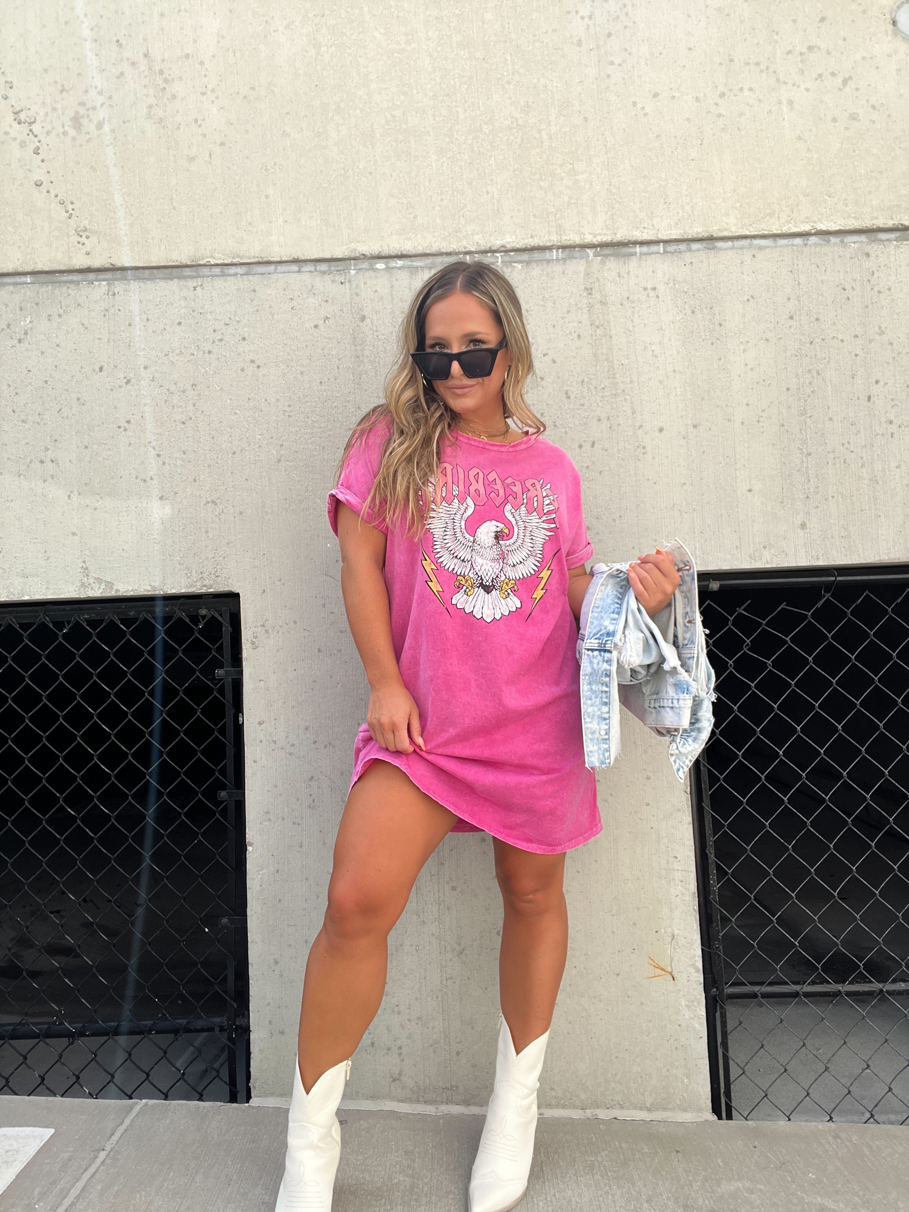 Mineral Magenta Free Bird Dress