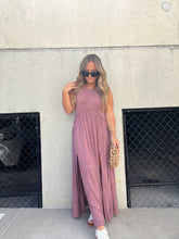 Load image into Gallery viewer, ROMANTIC PLANS MAXI DRESS PLUM

