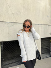 Load image into Gallery viewer, PEEKABOO COLD SHOULDER SWEATSHIRT
