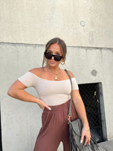 Load image into Gallery viewer, MISTY GREY OFF THE SHOULDER BASIC TOP
