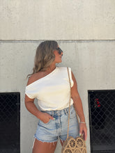 Load image into Gallery viewer, HAPPINESS OFF THE SHOULDER TOP CREAM
