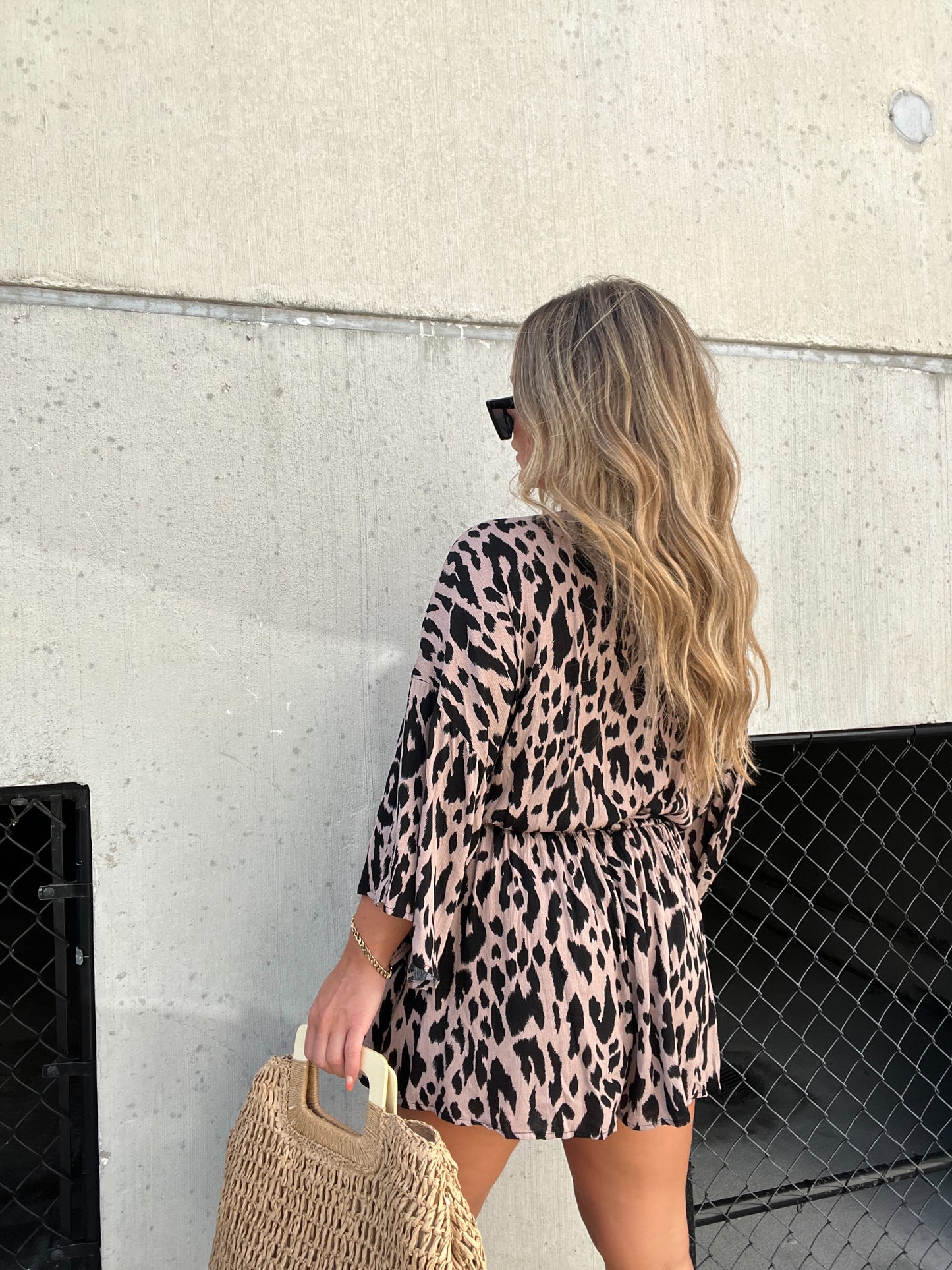 KNOW ABOUT ME LEOPARD ROMPER