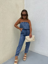 Load image into Gallery viewer, IN THE MOMENT DENIM JUMPSUIT
