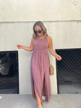 Load image into Gallery viewer, ROMANTIC PLANS MAXI DRESS PLUM
