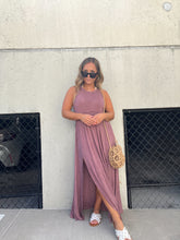 Load image into Gallery viewer, ROMANTIC PLANS MAXI DRESS PLUM
